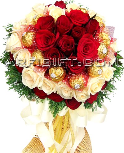 Send Chocolate & Rose Bouquet to Bangladesh, Send gifts to Bangladesh
