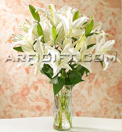 Send Thailand  Lily  With  Vase to Bangladesh, Send gifts to Bangladesh