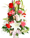 send gifts to bangladesh, send gift to bangladesh, banlgadeshi gifts, bangladeshi Lily+Carnation+Rose