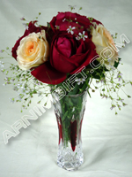 send gifts to bangladesh, send gift to bangladesh, banlgadeshi gifts, bangladeshi Red & Yellow Rose+Vase
