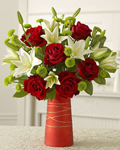 send gifts to bangladesh, send gift to bangladesh, banlgadeshi gifts, bangladeshi Thailand  Rose & Lily With Vase