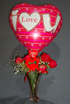 send gifts to bangladesh, send gift to bangladesh, banlgadeshi gifts, bangladeshi Balloon & Rose Combo