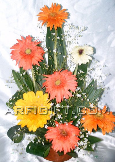 Send Gerbera Basket to Bangladesh, Send gifts to Bangladesh