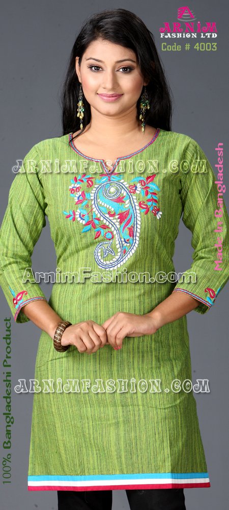 Send Tat Cotton Short Kameez to Bangladesh, Send gifts to Bangladesh