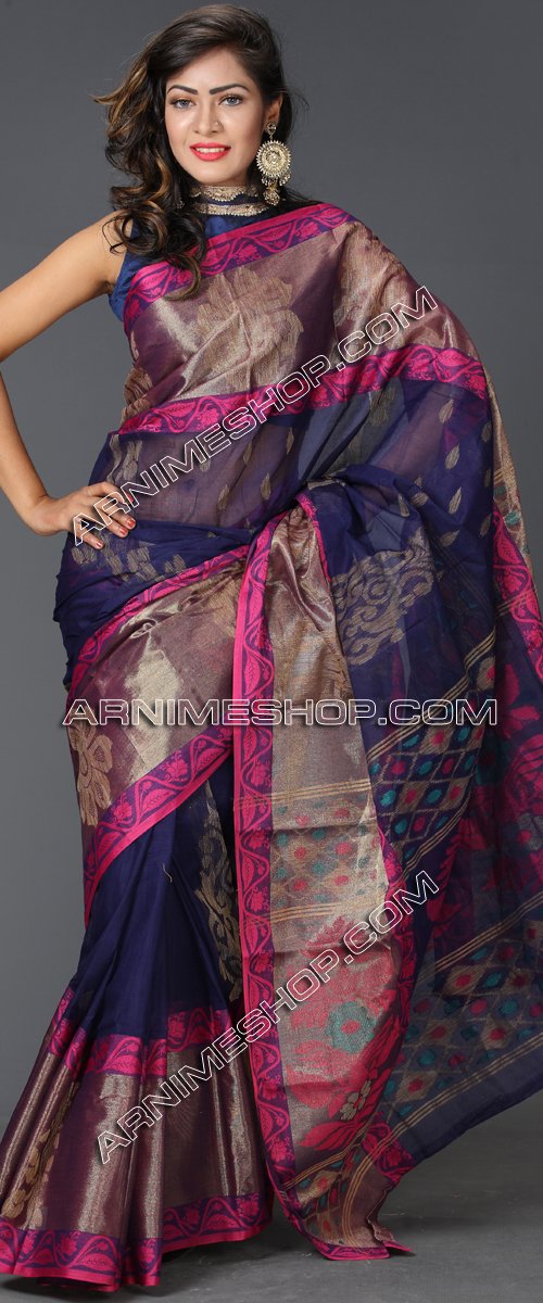 Send Multi Color Silk Saree to Bangladesh, Send gifts to Bangladesh