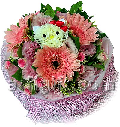 Send Decorated Gerbera to Bangladesh, Send gifts to Bangladesh