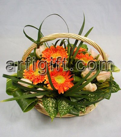 Send Gerbera Basket to Bangladesh, Send gifts to Bangladesh